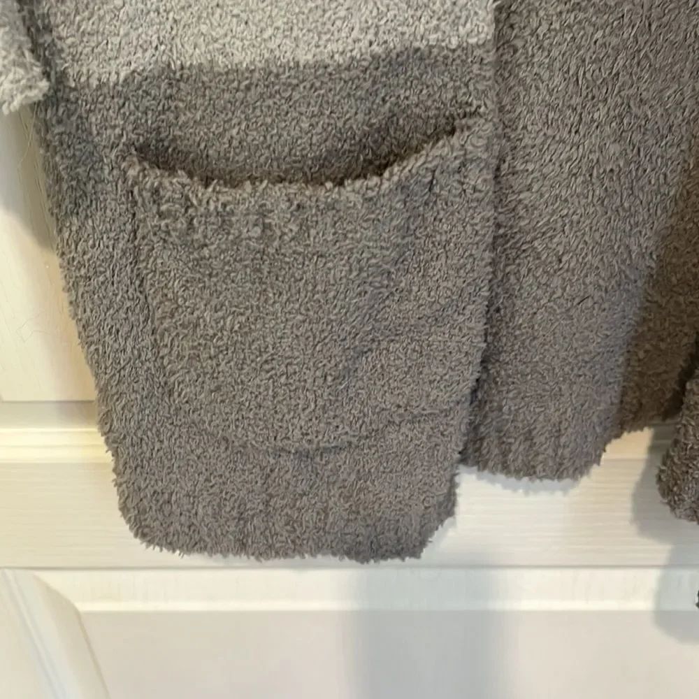New Thread & Supply gray fuzzy cardigan - Picture 4 of 5